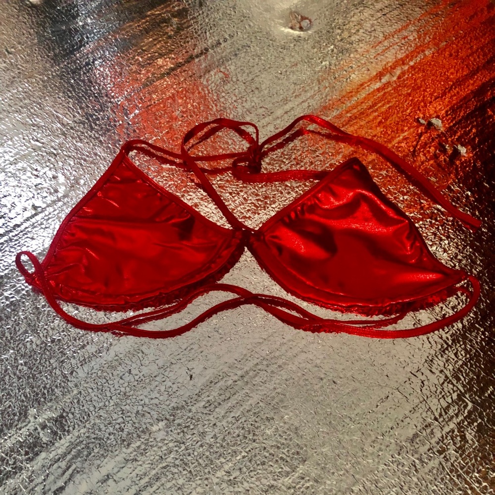 Red Metallic Top